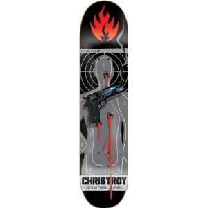  Black Label Troy Target Practice Deck 8.0 Sale Skateboard 