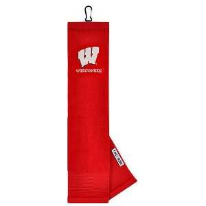   Wisconsin Badgers NCAA Embroidered Tri Fold Towel