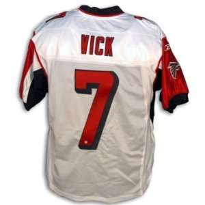 Michael Vick White Falcons Reebok Signed Jersey