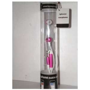  Pink Cuffu Earbud Microphone for Apple Iphone & Ipod 