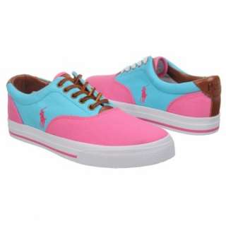 Mens Polo by Ralph Lauren Vaughn Saddle Maui Pink/Blue Shoes 