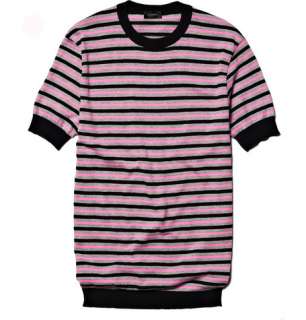  Clothing  T shirts  Crew necks  Striped T shirt
