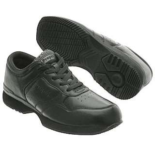 Mens Propet LifeWalker Black Leather Shoes 