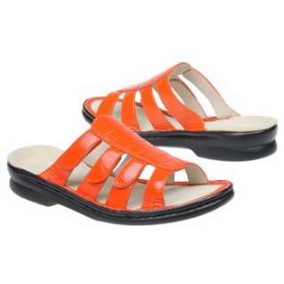 Womens Propet Pier Tangerine Patent Shoes 