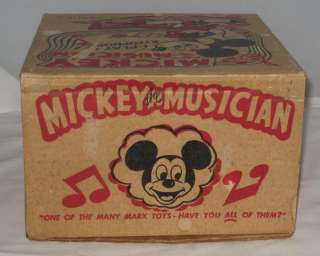 1950s MARX DISNEY MICKEY MOUSE PLASTIC AND TIN WIND UP MICKEY THE 