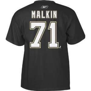  Pittsburgh Penguins Evgeni Malkin #71 Black Player Tee 