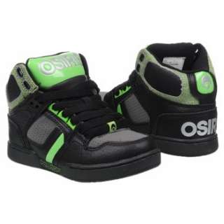 Athletics Osiris Kids NYC 83 Pre/Grd Black/Charcoal/Green Shoes 