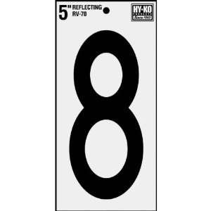  Hy Ko Prod. RV 70/8 5 Reflective Vinyl Numbers (Pack of 