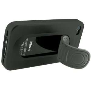  Apple iPhone 4 / 4s RUBBERIZED KICKSTAND SNAP TONGUE CASE 