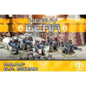 Heavy Gear Peace River General Purpose Squad (5) Toys 