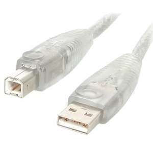  StarTech 6 feet Transparent USB 2.0 Cable   A to B 