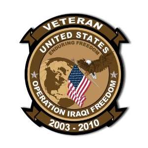  Operation Iraqi Freedom Veteran Decal Sticker 3.8 6 Pack 