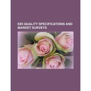  E85 quality specifications and market surveys 