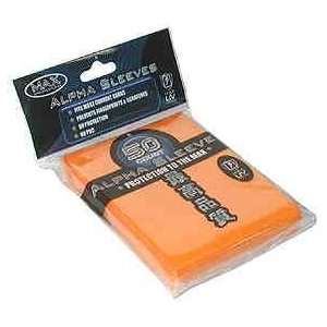  Max Protection Alpha Flat Orange Sleeves Sized for YuGiOh 