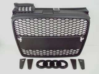 AUDI A4 B7 RS4 STYLE EURO BLACK MESH GRILLE GRILL 05 08 NON SLINE 