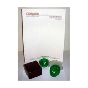  Green Plastic Desk Accessory Paper Holder(Pack Of 100 