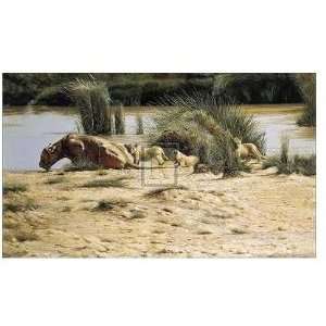 At The Waterhole (LE) Poster Print 