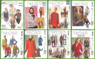   Sewing Pattern Misses Women Coat Jacket + With Plus Size McCalls