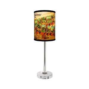  Miami Beach Table Lamp With Crystal Base