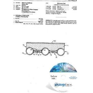  NEW Patent CD for INTEGRAL TUBE PANEL 