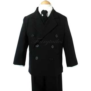 DB Boy Black Tuxedo Dress Suit Size 4,5,6,7,8,10,12,14  