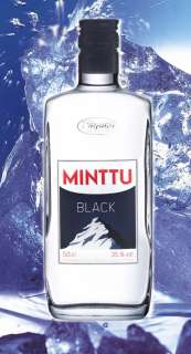 MINTTU BLACK SALMIAK PFEFFERMINZ LIKÖR SCHNAPS 0,5 L  