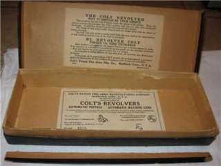 COLT .38 SPECIAL REVOLVER Empty Box + Catalog, Ads, Booklets POLICE 