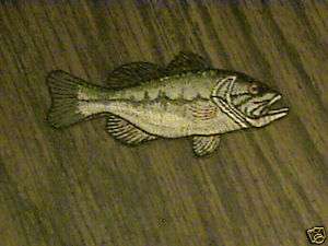 LARGEMOUTH BASS NEW 100% EMBROIDERED FISHING FISH PATCH  