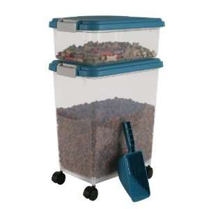  IRIS Airtight Pet Food Container Combo Kit, Blue Moon/Gray 