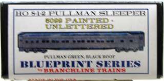 Branchline HO 8 1 2 Pullman Sleeper Paintd Unlettrd MIB  