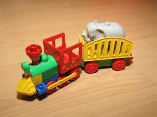 Lego Duplo Eisenbahn Schiebedampf Zug Cirkus mit Elefant für alle 