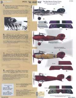 Aztec Decals 1/48 THE RED BARON FLYING CIRCUS The Great War  