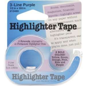 Highlighter Tape 1/2x393 Purple Arts, Crafts & Sewing