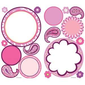   Erase Pink Shapes Peel & Stick Decals in Girl Power II