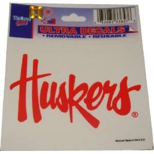 University of Nebraska Cornhuskers 3x4 inch HUSKERS script Ultra 