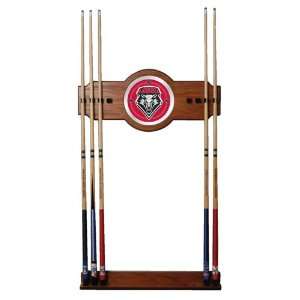   of New Mexico Wood & Mirror Wall Cue Rack