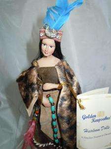 Porcelain Indian 15 Girl Doll NIB Weeko Tall Skinny Free US Ship 
