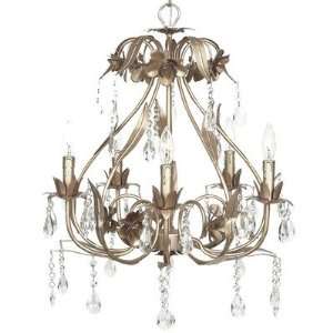  Ballroom Chandelier with Optional Shade Finish Gold