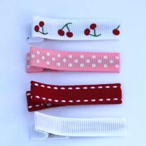  Red & White Cherry Three Bears Clippies Set Everything 