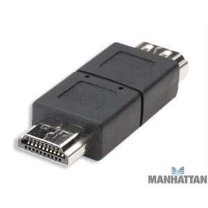  Manhattan, HDMI Male to Female Port Saver Adapter 
