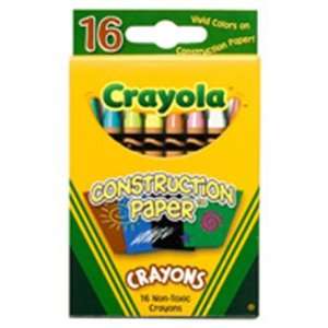  Crayola Construction Paper Crayons, 16 Pack Toys & Games