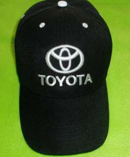 TOYOTA BASEBALL CAP HAT BLACK ADJUSTABLE VELCRO BACK NEW WITH TAGS 