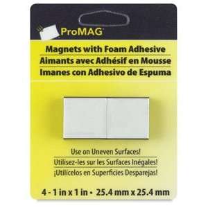  ProMAG Adhesive Magnets   1, Adhesive Magnetic Squares 