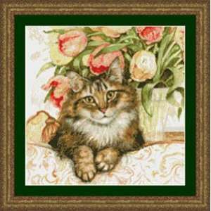  Sofa Cat   Cross Stitch Pattern Arts, Crafts & Sewing