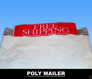 White Poly Mailers Envelope Bags   10x13   500/case  