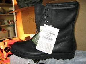BLACK LEATHER MILITARY COMBAT BOOTS LARGE Sizes  