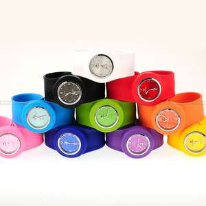 New Hotaru Snap / Slap On Silicone Sport Wrist Watch 10 Colour  