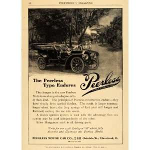  1908 Ad Peerless Motor Car Co Automobile Vintage Ohio 