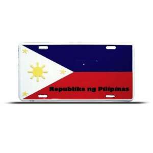  Philippines Republica Flag License Plate Wall Sign 