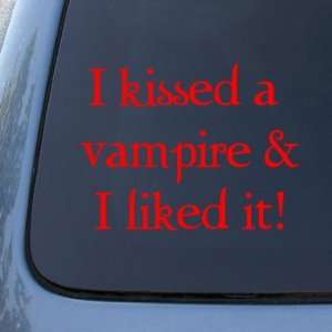  I KISSED A VAMPIRE   Twilight Vinyl Decal Sticker #1613 